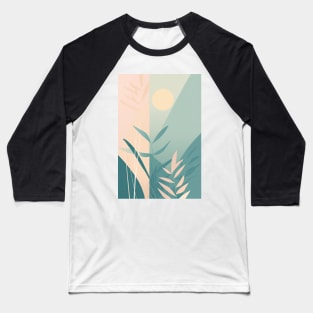 Springtime Garden Abstract Minimalism Baseball T-Shirt